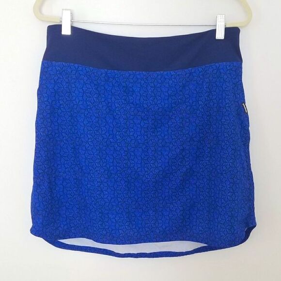 Patagonia Blue Tech Skort Skirt Ruched XS - Picture 1 of 8